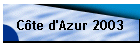 Cte d'Azur 2003